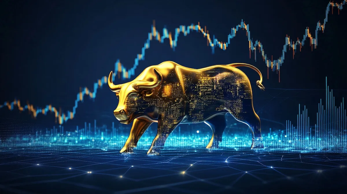 gold-bull-backgrounds-graphics-elements-related-financial-sector
