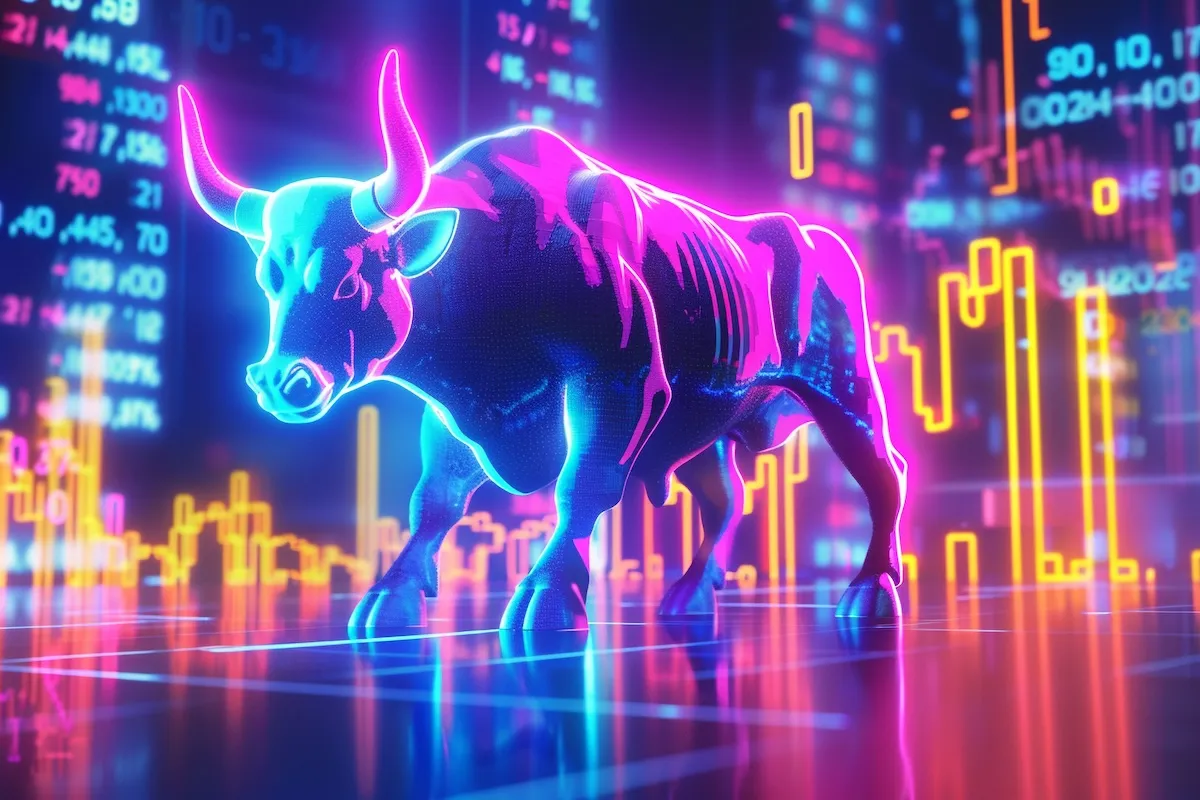 3d-rendering-financial-neon-bull