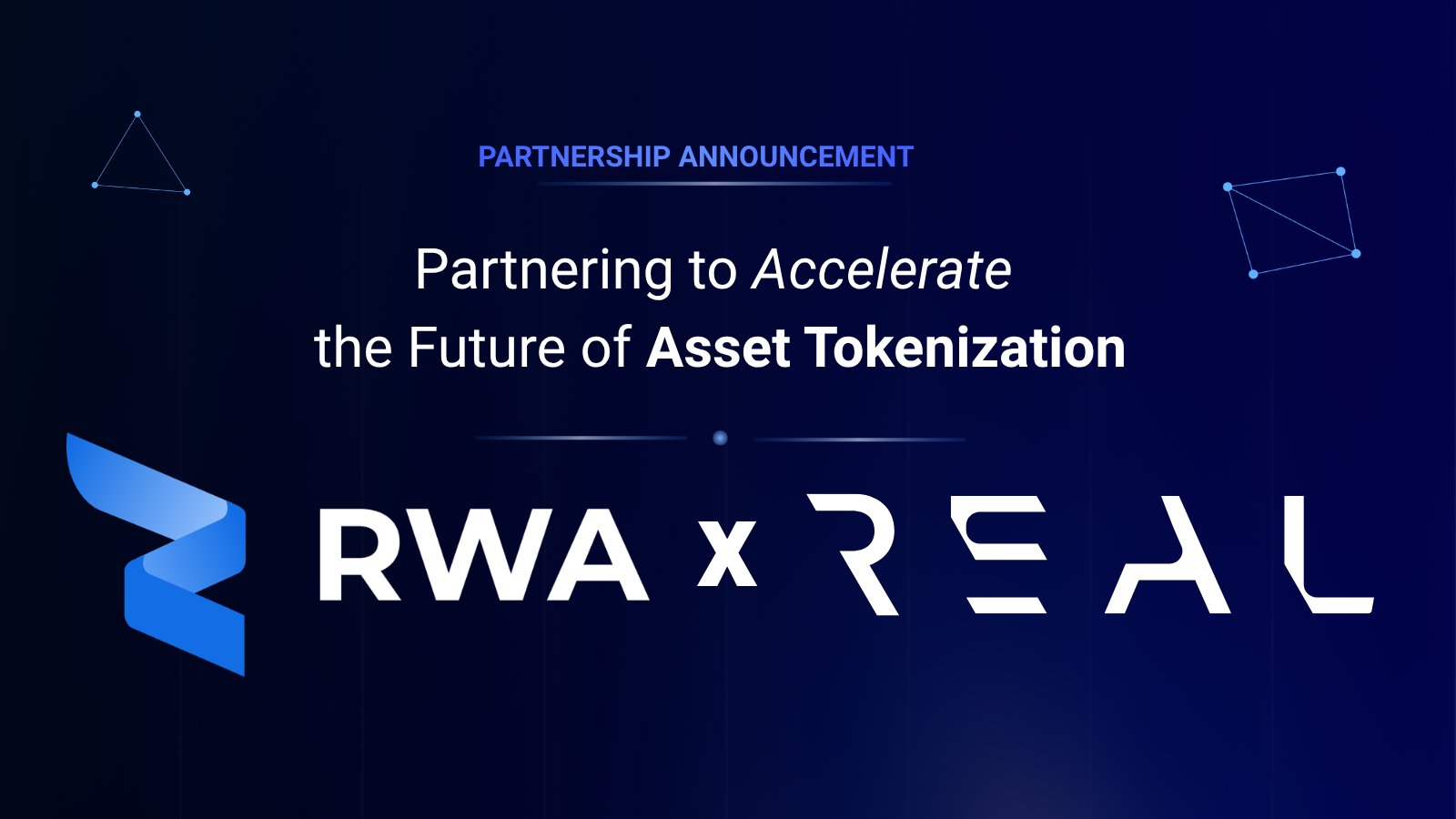 REAL and RWA Inc. Partner to Advance Tokenized Asset Infrastructure Amid Growing RWA Demand