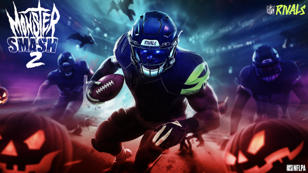 Adrian Peterson Stars in NFL Rivals' Monster Smash 2 Event